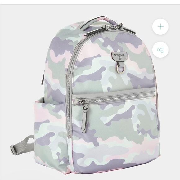 Twelve Little MIDI-GO DIAPER BAG BACKPACK IN BLUSH CAMO - Picture 11 of 14